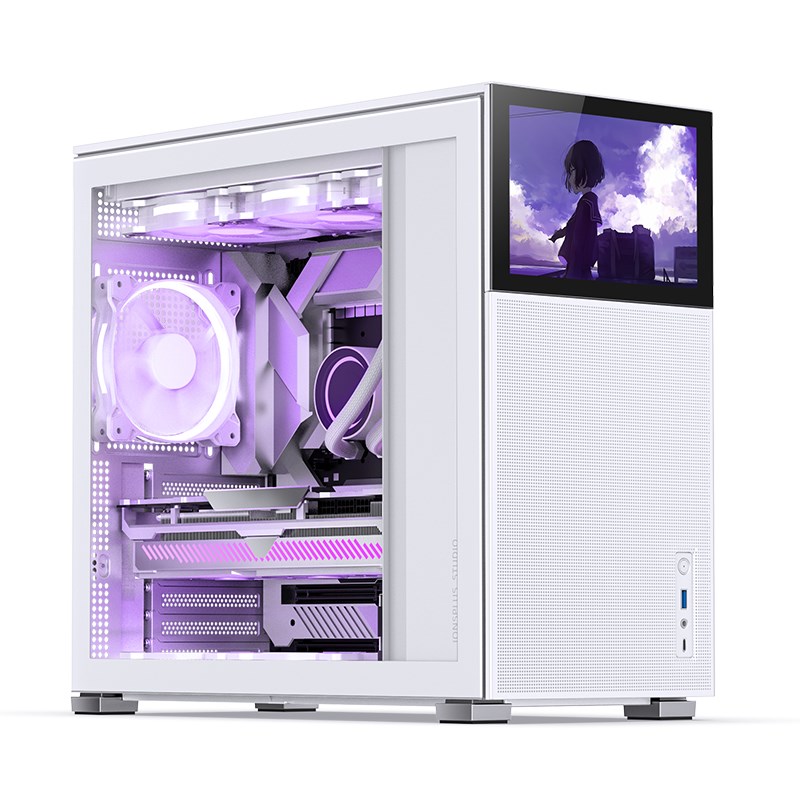 JNB Jonsbo D41 MESH Screen ATX Case, Tempered Glass - white