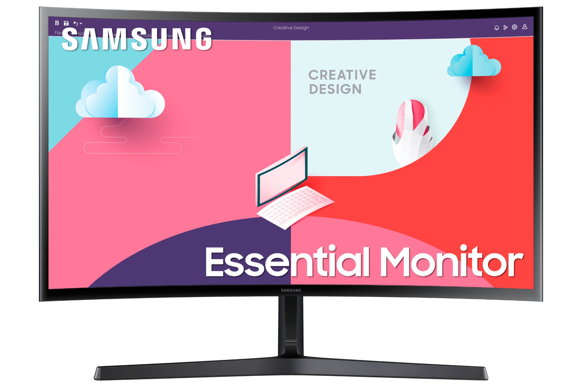 Photos - Monitor Samsung Essential  S3 S36C LED display 68.6 cm  1920 LS27C366E (27")
