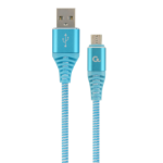 Gembird CC-USB2B-AMMBM-1M-VW USB cable USB 2.0 Micro-USB B USB A Turquoise