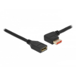 DeLOCK DisplayPort extension cable male 90° left angled to female 8K 60 Hz 1 m