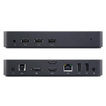 DELL 452-BBOU laptop dock/port replicator Wired USB 3.2 Gen 1 (3.1 Gen 1) Type-A Black