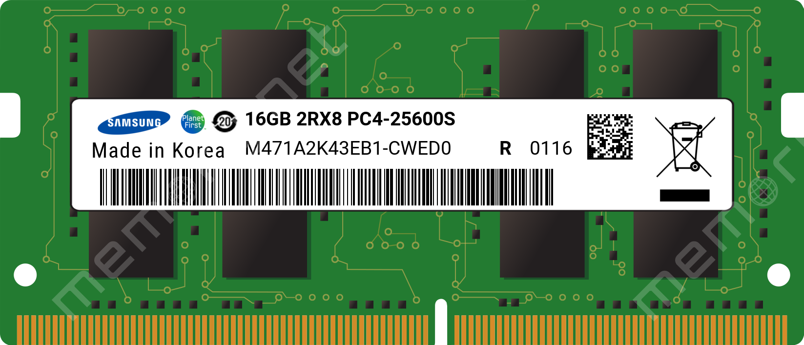 Image of Samsung RAM SO-DIMM DDR4 16GB / PC3200 /UB/ Samsung