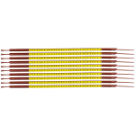 Brady SCNG-03-1 cable marker Black, Yellow Nylon 300 pc(s)