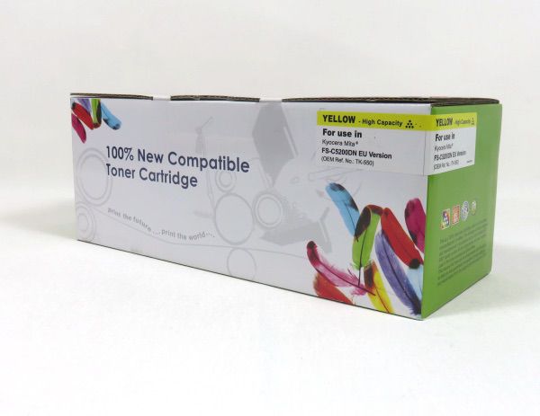 Image of DATA DIRECT Kyocera TK550 FSC5200DN Toner Yellow Compatible TK-550Y