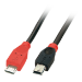 Lindy 31717 USB cable 0.5 m USB 2.0 Mini-USB B Micro-USB B Black, Red