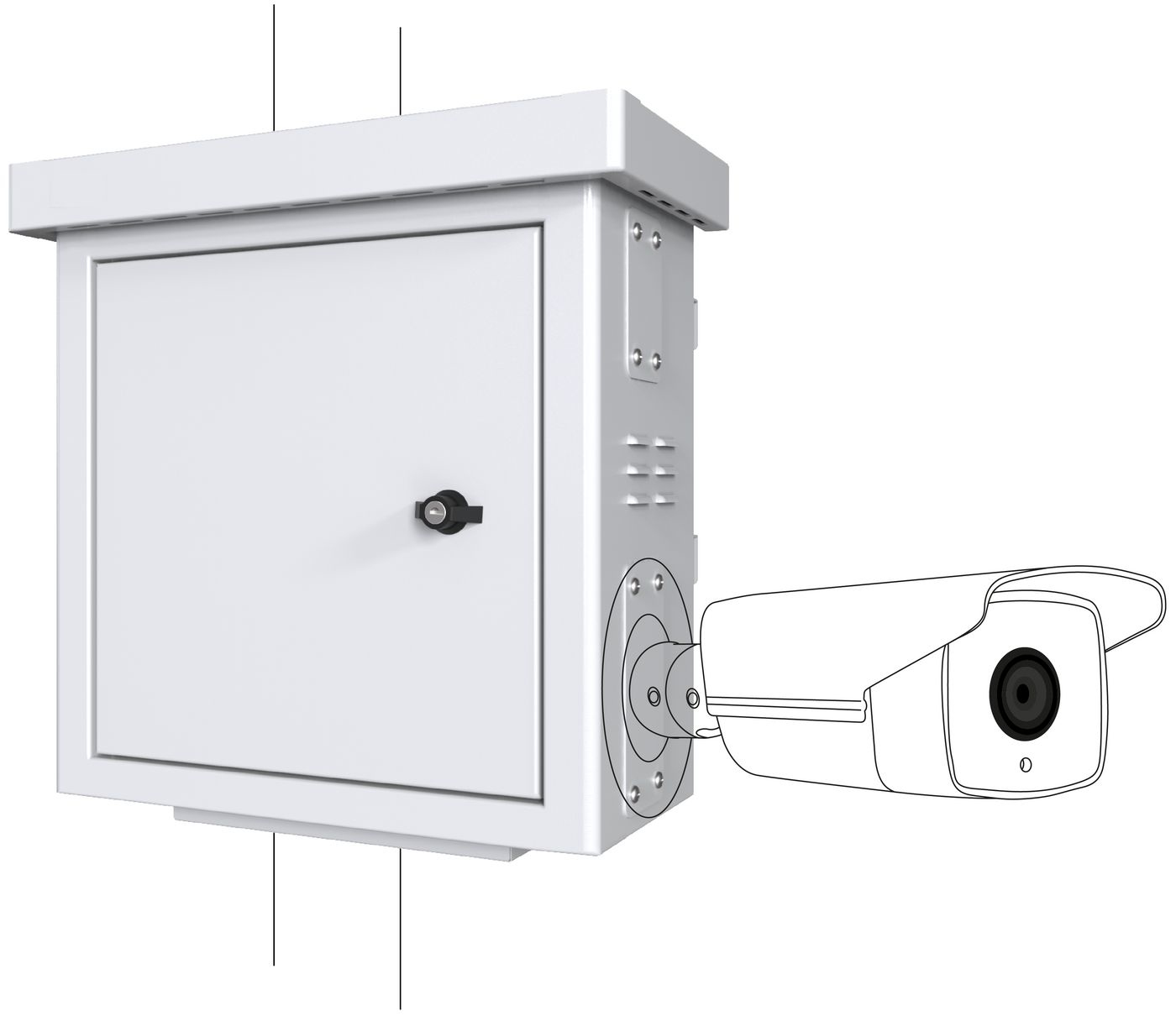 Image of Lanview RCCTV001 rack cabinet 0U White