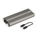 Siig JU-SA0X11-S1 storage drive enclosure SSD enclosure Silver M.2