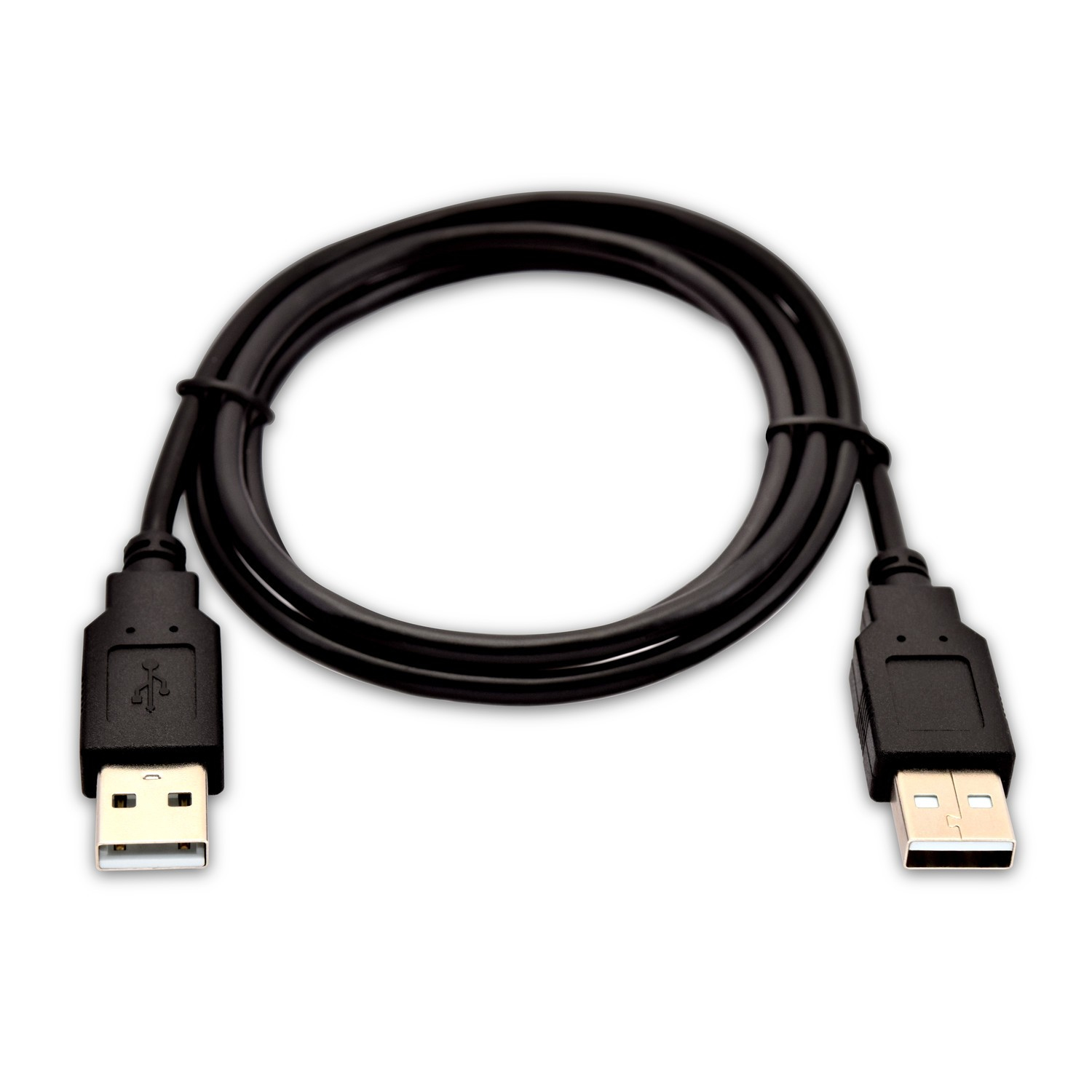 Image of V7 Black USB Cable USB 2.0 A Male to USB 2.0 A Male 1m 3.3ft