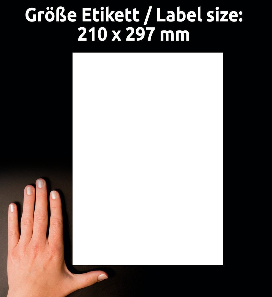 Avery L4775-20 self-adhesive label Rounded rectangle Permanent White 20 pc(s)
