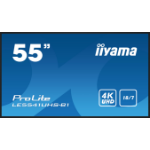 iiyama LE5541UHS-B1 Signage Display Digital signage flat panel 138.7 cm (54.6") LCD 350 cd/m² 4K Ultra HD Black 18/7