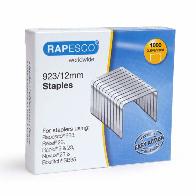 Image of Rapesco 1238 staples Staples pack 1000 staples