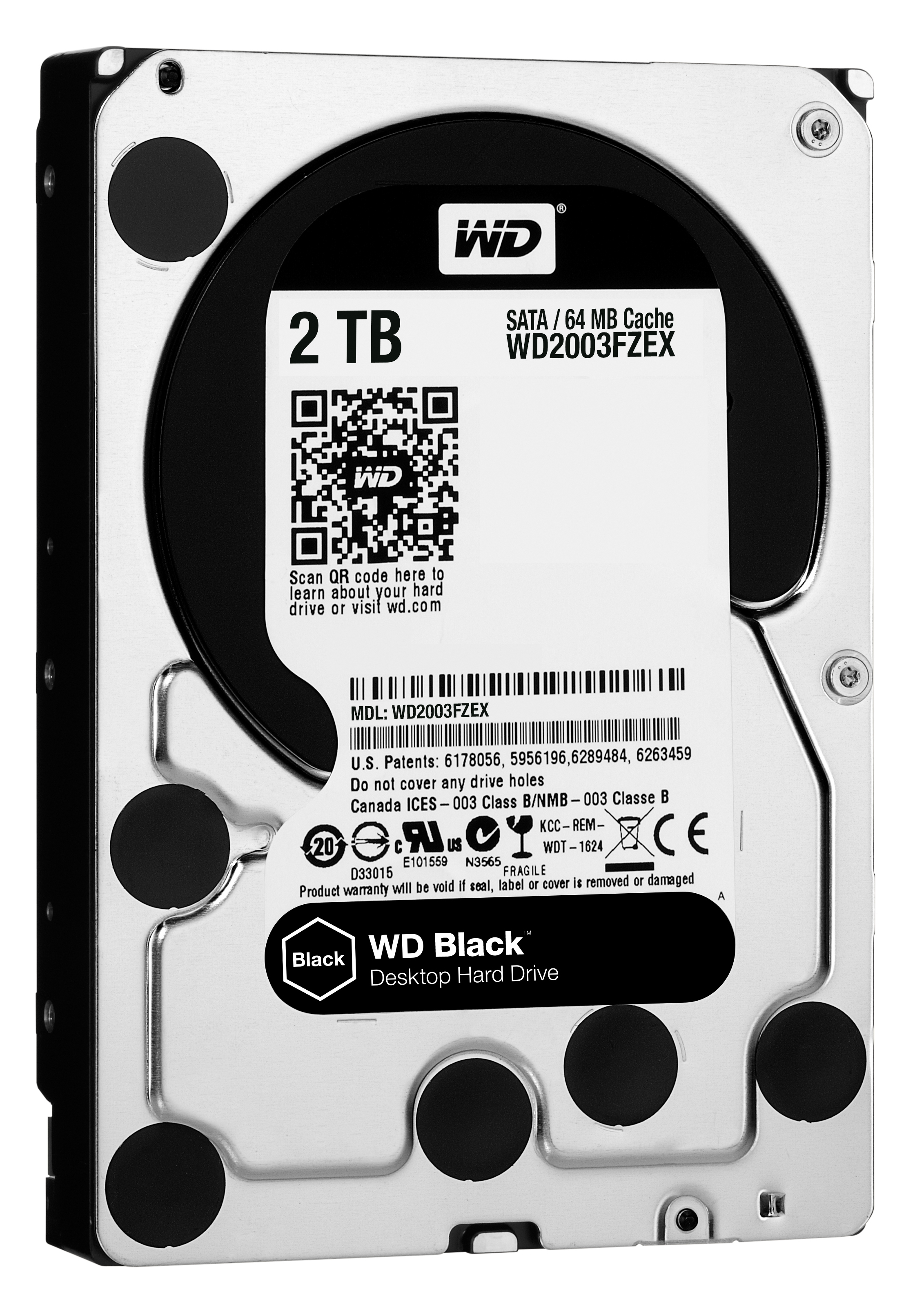 Image of Western Digital Black 3.5" 2000 GB Serial ATA III