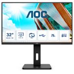 AOC P2 U32P2 computer monitor 80 cm (31.5") 3840 x 2160 Pixels 4K Ultra HD LED Zwart