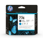 HP P2W01A/774 Printhead black matt / cyan for HP DesignJet Z 6810