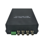 LevelOne 4-Channel BNC over Fiber Optic Extender Kit, 20km