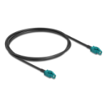 DeLOCK 90680 coaxial cable 1 m HSD Z Black, Blue