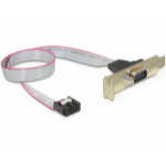 DeLOCK 89300 serial cable Grey 0.4 m DB9 9-p COM