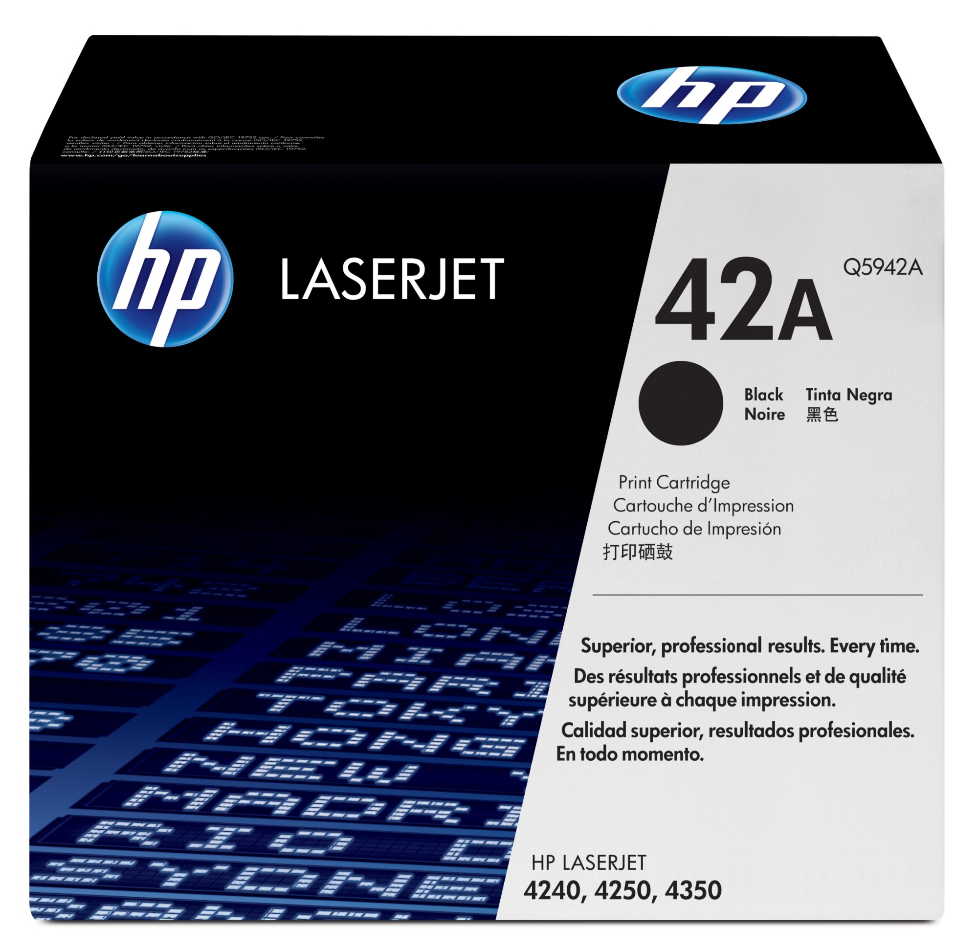 HP 42A Black Laserjet Toner Cartridge Q5942A