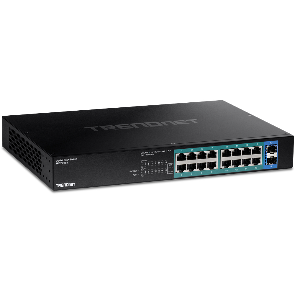 Image of Trendnet TPE-TG182 network switch Gigabit Ethernet (10/100/1000)...