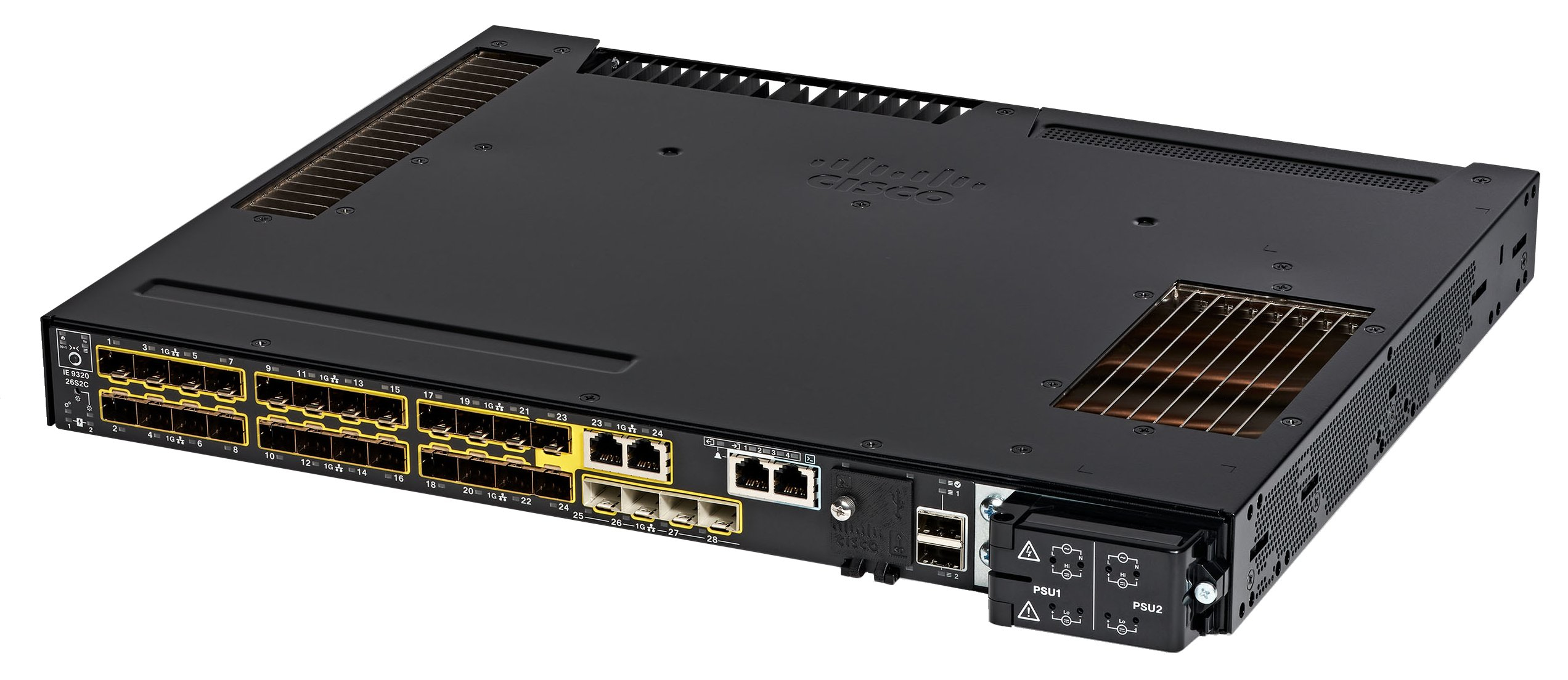 Image of Cisco IE-9320-26S2C-A network switch Managed L2/L3 Black