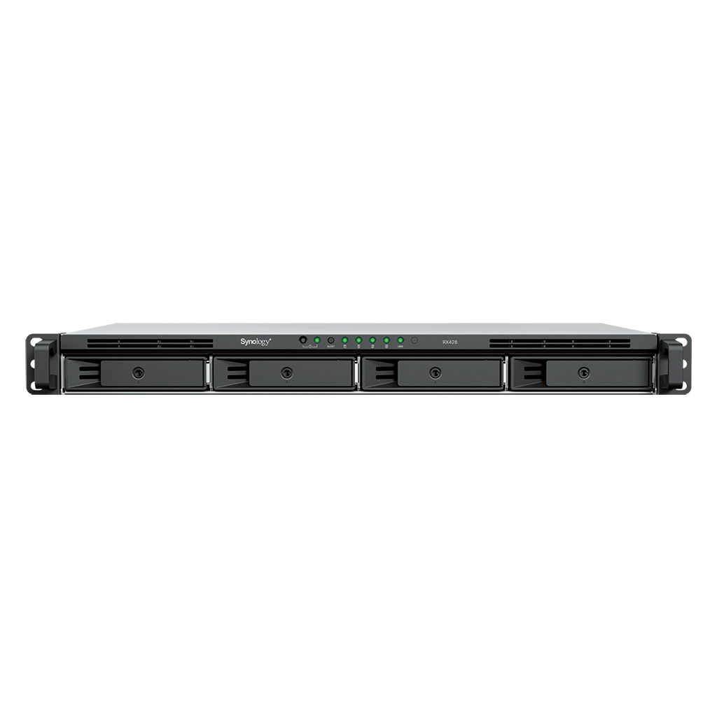 Synology RX426 disk array 0 TB Rack (1U) Black. Grey