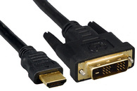 Microconnect HDMI 19 - DVI-D (1m) Black