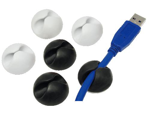 Image of LogiLink KAB0009 cable clamp Black, White 6 pc(s)
