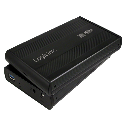 Image of LogiLink UA0107 storage drive enclosure Black 3.5"