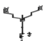 Brateck Premium Aluminum Articulating Monitor Mount Fit Most 17'-32' Monitor Up to 8KG VESA 75x75,100x100(Black) (LS)