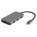 ROLINE 14.02.5038 interface hub USB 3.2 Gen 2 (3.1 Gen 2) Type-C 5000 Mbit/s Silver