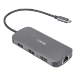Deltaco USBC-HDMI26 interface hub USB Type-C 5000 Mbit/s Grey