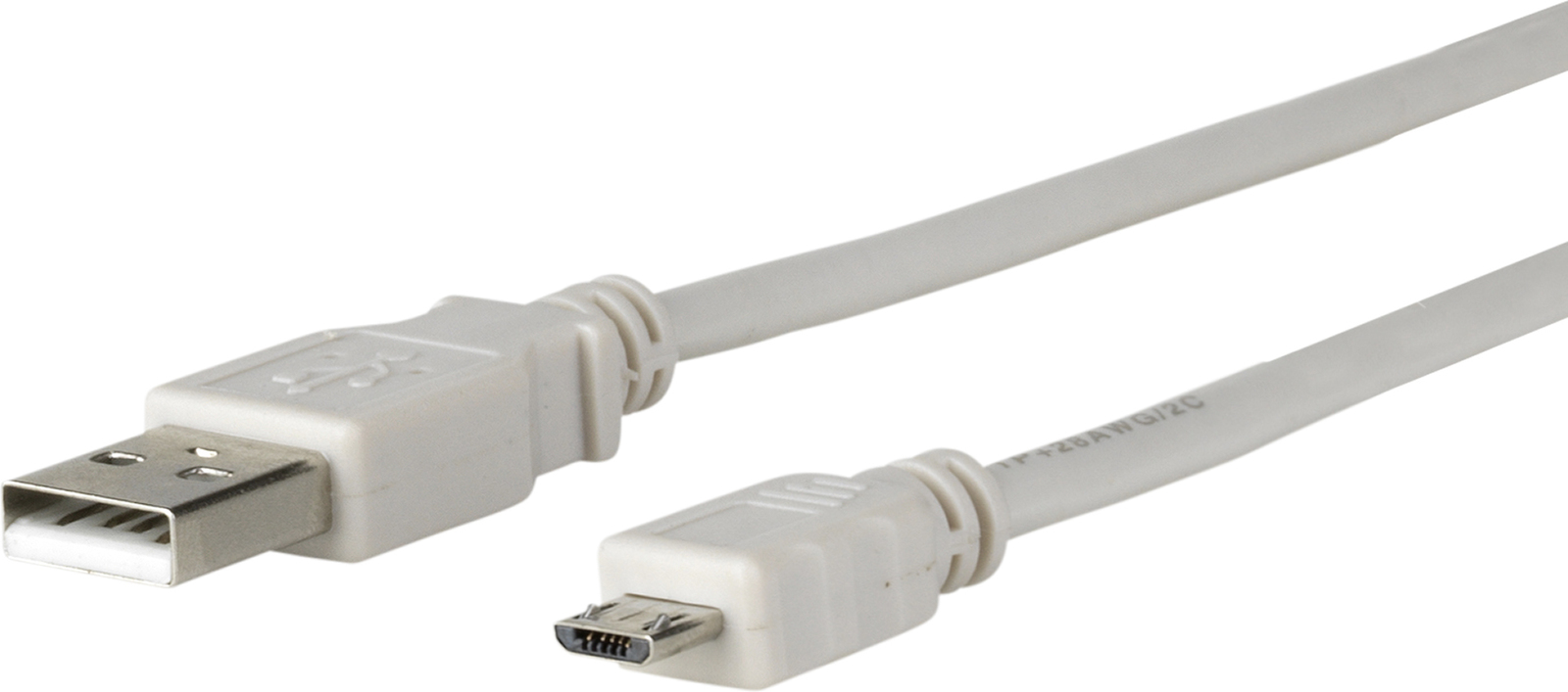 Image of Microconnect USBABMICRO5G USB cable 5 m USB 2.0 Micro-USB B USB A Grey