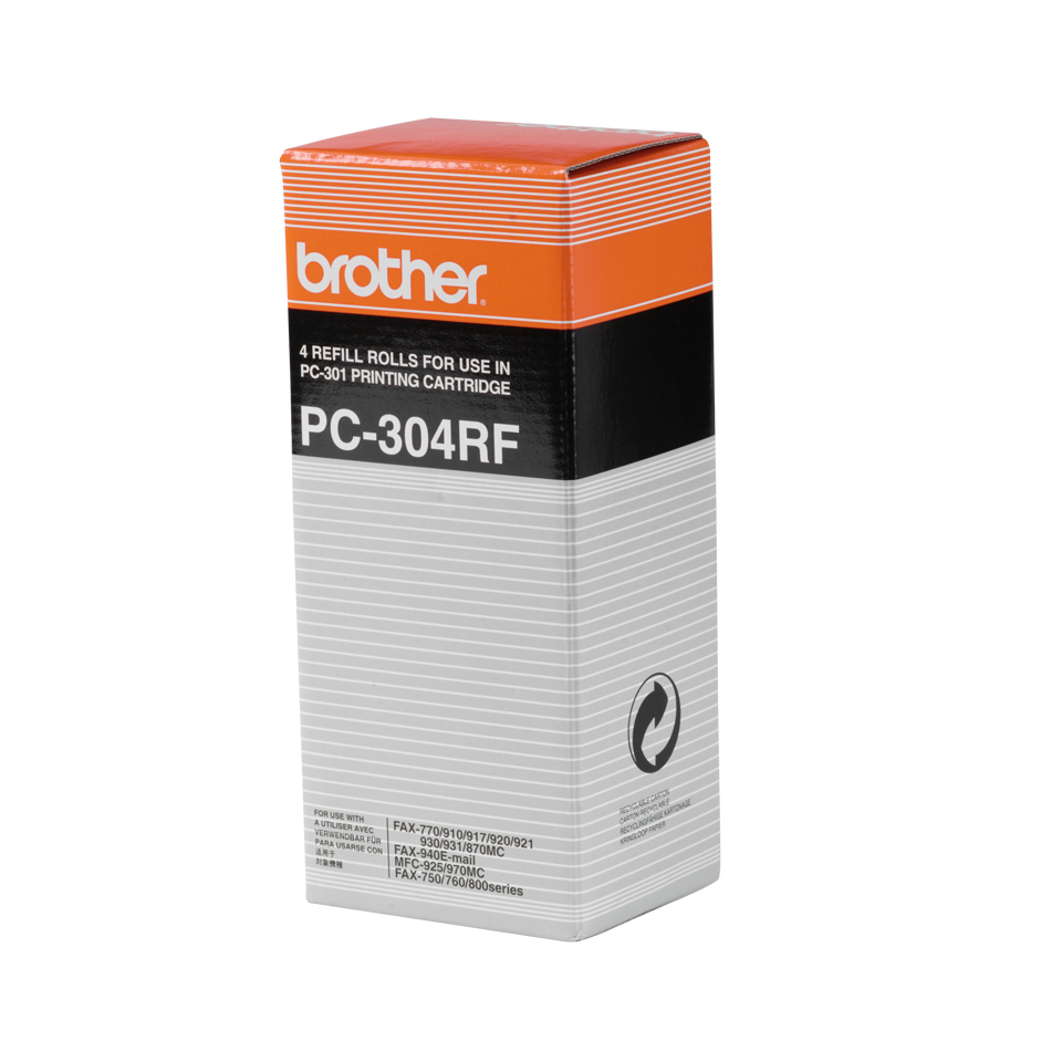 Brother PC-304RF Thermal-transfer roll, 4x230 pages Pack=4 for Brother Fax 910