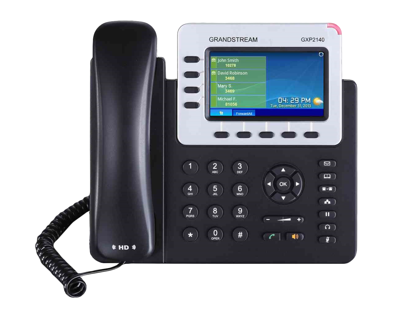 Image of Grandstream Networks GXP2140 IP phone Black 4 lines LCD