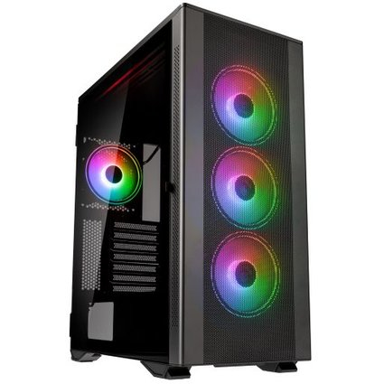 STRONGHOLD PRISM KOLINK INTERNATIONAL COPORATION Stronghold Prism ARGB Midi Tower Case - Gunmetal Grey