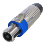 Neutrik NLT4FXX wire connector speakON Silver, Black, Blue
