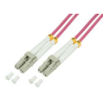 LogiLink FP4LC22 fibre optic cable 125 m OM4 Pink