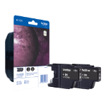 Brother LC-1220BKBP2DR Ink cartridge black twin pack, 2x300 pages ISO/IEC 24711 Pack=2 for Brother DCP-J 525