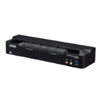 ATEN 4-Port USB 3.0 8K DisplayPort Dual-Display KVMP™ Switch (Cables included)