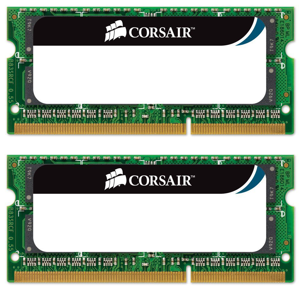 Image of Corsair 16GB (2 x 8 GB) DDR3 1333MHz SODIMM memory module