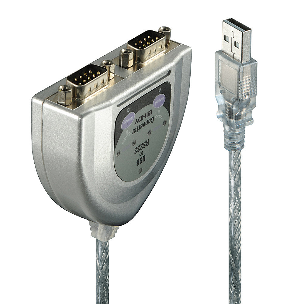 Image of Lindy USB RS232 Konverter 2 Port