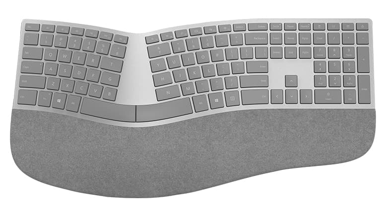 Microsoft Surface Ergonomic keyboard Bluetooth Grey