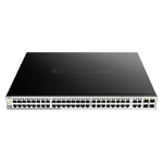 D-Link 52-Port PoE Gigabit Smart Managed Switch including 4 x 100/1000Mbps Combo Ports