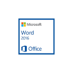 Microsoft Word 2016, 1u Word processor (WP) Open Value License (OVL) 1 license(s) Multilingual
