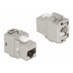 DeLOCK Keystone Module RJ45 jack to LSA Cat.6A 180° toolfree metal