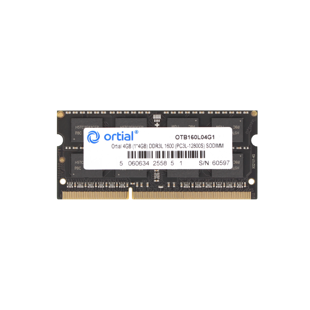 Ortial OTB160L04G1 memory module 4 GB 1 x 4 GB DDR3L 1600 MHz