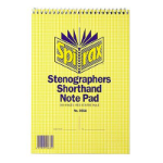 SPIRAX 566A NOTE BOOK STENOGRAPHER TOP OPEN 225 X 152MM 100 PAGES