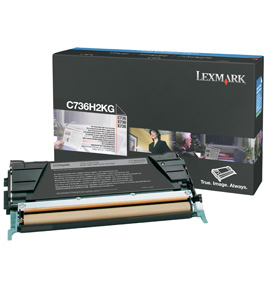 Lexmark C736H2KG Toner-kit black, 12K pages/5% for Lexmark C 736