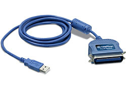 Image of Trendnet TU-P1284 parallel cable Blue 2 m