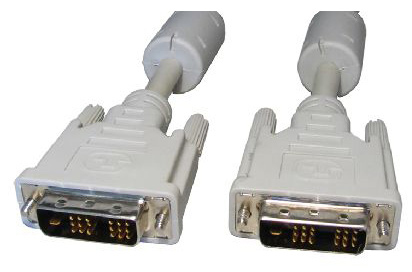 Cables Direct 10m DVI-D m/m DVI cable White
